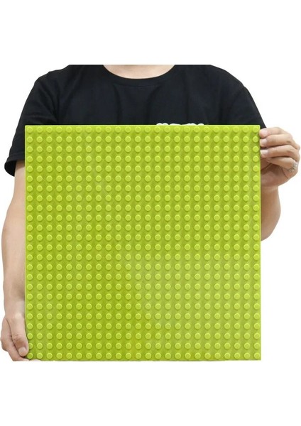 Stili Temizle Büyük Tuğla Taban Plakası 16*32 Nokta 51*25.5 cm Taban Plakası Büyük Boy Yapı Taşları Yer Oyuncakları Dıy Uyumlu Yeşil Tahta (Yurt Dışından)