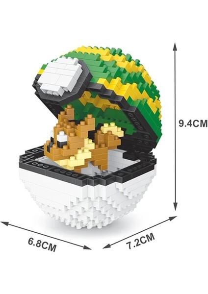 JM-311 Stili Kutu 20 Yeni Stil Pokemon Blokları Küçük Parçacıklar Mini Yapı Montajlı Pikachu Eğitici Oyuncaklar (Yurt Dışından)