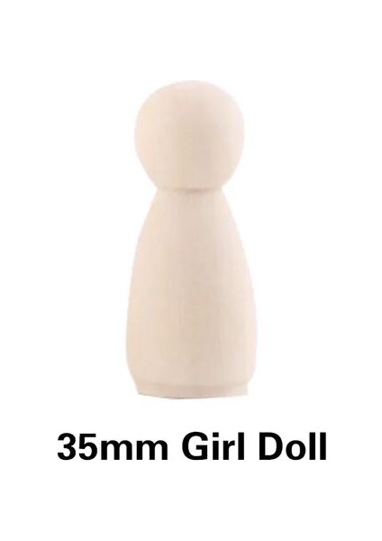 35 mm Kız Stili mm Peg Bebekler Erkek ve Kadın Ahşap Aile Bebekleri Çocuk Odası Dekoru Özel Ad Logo El Yapımı Ahşap Boş Çocuk Eşyaları Oyuncak (Yurt Dışından)