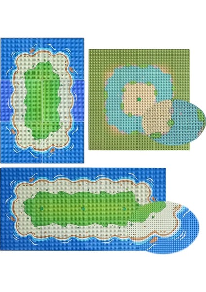 Yeşil 32X16 Stili Klasik Yol Taban Plakaları Plastik Tuğlalar Şehir Sokak Taban Plakaları Noktalar Boyutlar Yapı Taşları Inşaat Oyuncakları (Yurt Dışından) fırsatları