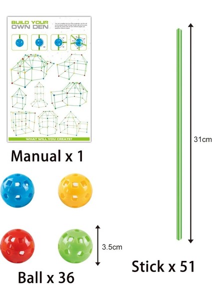 87 Adet Çadır Tarzı Yok Çocuklar Inşaat Kalesi Yapı Seti Kaleler Tüneller Çadır Seti Dıy 3D Magination Oyun Evi Oyuncaklar Çocuk Hediyeleri Birleştirin (Yurt Dışından)