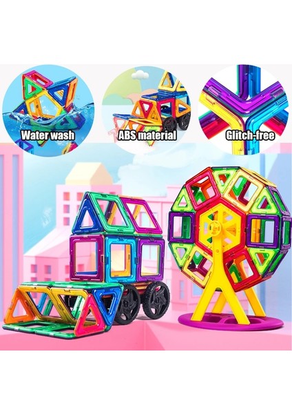 Mini Boy 64 Adet Tarzı Büyük Boy ve Mze Manyetik Tasarımcı Mıknatıs Yapı Taşları Aksesuarları Çocuklar Için Eğitici Yapıcı Oyuncaklar (Yurt Dışından) indirimleri