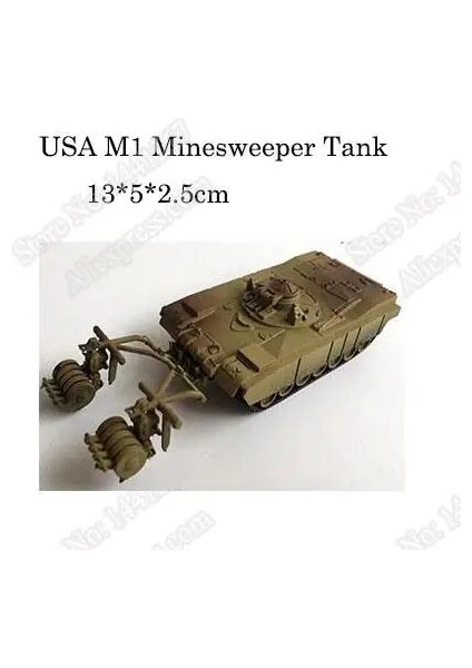 6 M1 Stili :72 4d Plastik Tank Kitleri Birleştirin Ikinci Dünya Savaşı Modeli Bulmaca Çocuklar Için Askeri Kum Masa Oyuncaklar Montajı (Yurt Dışından)