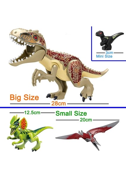 Büyük T-Rex Stili Jurassic Dinozor Seti Yapı Taşı Oyuncak Figürü Tyrannosaurus Velociraptor Triceratop T-Rex Dino Dünya Parkı Tuğla Oyuncak Boy Için (Yurt Dışından) indirimleri