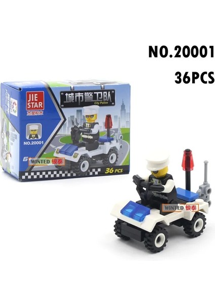 NO.20001 Stili Orijinal Mini Ulaşım Monte Modelleri Blokları Araba Uyumlu Küçük Yapı Taşı Şehir Polis Uçak Tuğla Oyuncaklar Çocuk Hediye (Yurt Dışından)