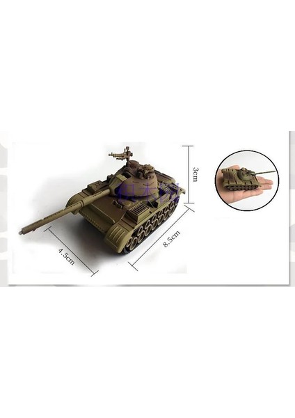 5 M42 Stili Lastic Monte Tank Model Kit Ikinci Dünya Savaşı Askeri Model Puzzletles Tankları Kum Masa Tankları Oyuncaklar Boys Için (Yurt Dışından)