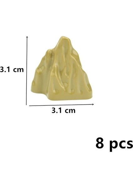Tepe Ordusuyeşil B3 Stili Moc Yapı Taşları Inşaat Seti Asma Köprü Dağ Kaya Paneli Rockery Tepe Köprüsü Dıy Tuğla Aksesuarları Yaratıcı Oyuncaklar (Yurt Dışından)