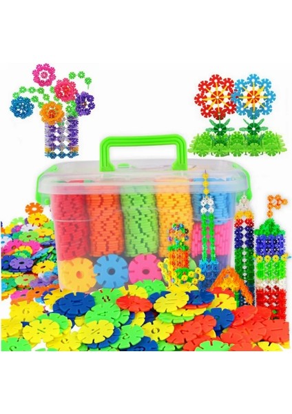 100 Adet Yuvarlak 3cm Tarzı Ldren Çocuk Bebek Oyuncakları Çok Renkli Yapı Taşları Kar Tanesi Yaratıcı Eğitici Inşaat Plastik Oyuncaklar (Yurt Dışından)