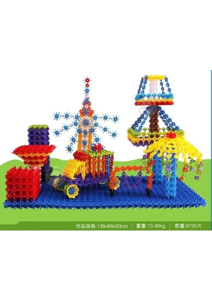 100 Adet Yuvarlak 3cm Tarzı Ldren Çocuk Bebek Oyuncakları Çok Renkli Yapı Taşları Kar Tanesi Yaratıcı Eğitici Inşaat Plastik Oyuncaklar (Yurt Dışından)