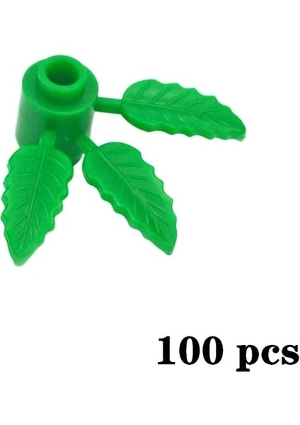 Yeşil 100 Adet Tarzı Şehir Arkadaşları Ev Aksesuarları Moc Yapı Taşları Bitki Ağacı Çim Çiçek Dıy Parçaları Yaratıcı Tuğla Oyuncaklar (Yurt Dışından)