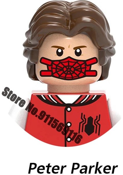 I-X1462 Stili Süper Kahraman Örümcek Adam Takım Yapı Taşları Tuğla Mysterio Peter Parker Miles Morales Aksiyon Figürleri Çocuk Oyuncakları Yılbaşı Hediyeleri (Yurt Dışından)