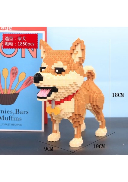 8805 Kutu Stili Yok 2000 + Adet Mike Köpek Yapı Taşları Elmas Mikro Küçük Parçacıklar Yazım Oyuncak Pet Köpek Blok Model Oyuncaklar Çocuklar Için Hediyeler (Yurt Dışından)