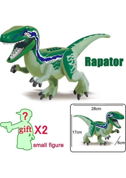 Büyük Raptor Stili 2021 Jurassic Dinozor Figürü Yapı Taşı Oyuncak Dino T-Rex Indoraptor Tyrannosaurus Rex Jiroskop Animal World Park Modeli Tuğla (Yurt Dışından)