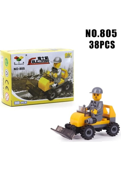 NO.805 Stili Orijinal Mini Ulaşım Monte Modelleri Blokları Araba Uyumlu Küçük Yapı Taşı Şehir Polis Uçak Tuğla Oyuncaklar Çocuk Hediye (Yurt Dışından)