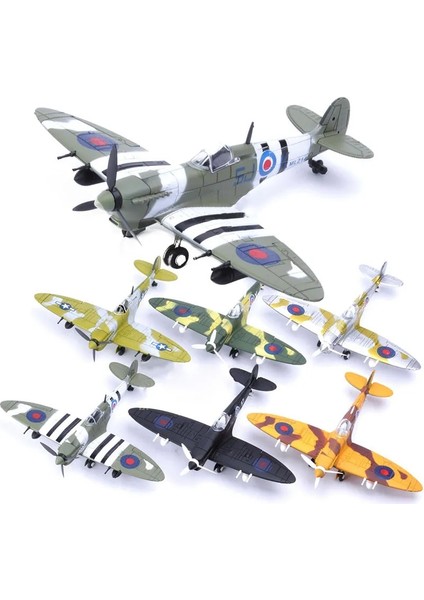 F4U Gri Stili 22CM 4d Diy Oyuncaklar Fighter Birleştirin Blokları Yapı Modeli Uçak Askeri Model Arms Ww2 Almanya BF109 Ingıltere Hurricane Fighter (Yurt Dışından)