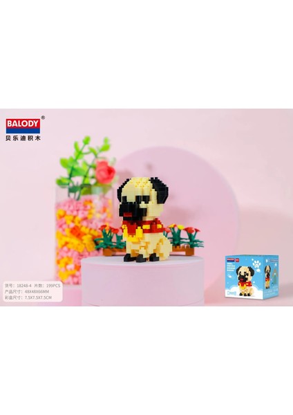 4 Boğa Stili Kutu Yok Balody Mini Bloklar Montaj Hayvan Modeli Shiba Köpek Husky Elmas Brickauzer Çocuklar Hediyeler Kız Noel Hediyesi Pet Shop (Yurt Dışından)