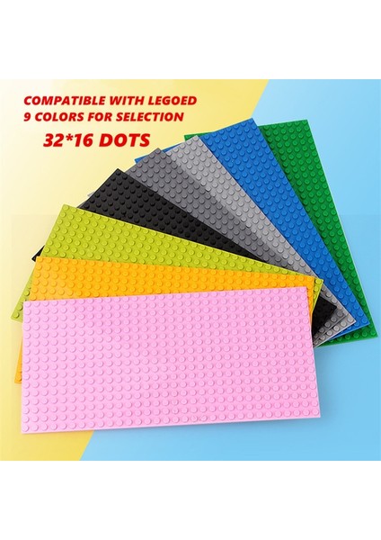 3216 Koyu Gri Stil Klasik Taban Plakaları Plastik Tuğla Taban Plakaları Uygun Şehir Klasik Boyutlu Yapı Taşları Inşaat Oyuncakları 16*32 Nokta (Yurt Dışından) indirimleri