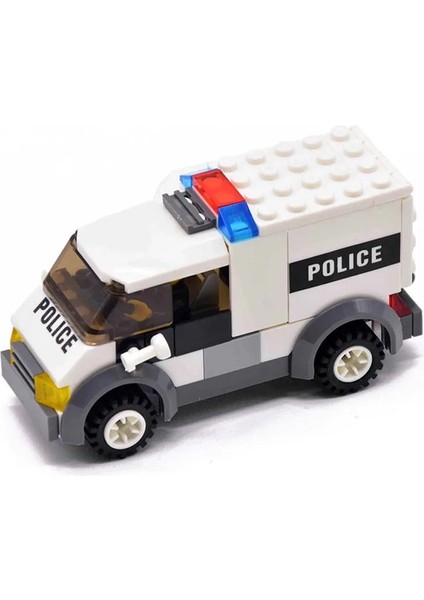 NO.704 Stili Orijinal Mini Ulaşım Monte Modelleri Blokları Araba Uyumlu Küçük Yapı Taşı Şehir Polis Uçak Tuğla Oyuncaklar Çocuk Hediye (Yurt Dışından)