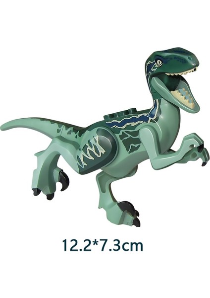 No.16 Tarzı Hayvanlar Jurassic Dinozor Dünya Triceratops Velociraptor Rex Birleştirir Şekil Yapı Taşları Tuğla Oyuncaklar Çocuklar Için (Yurt Dışından)