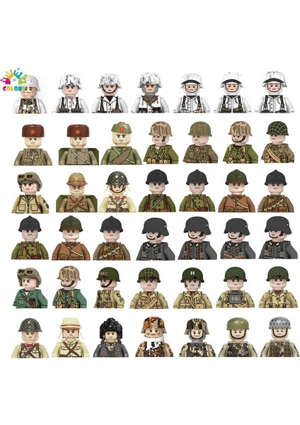 Gri Stil Çocuklar Toylot Ww2 Askeri Alman Figürleri Yapı Taşları Baskı Abd Soveit Fransa Askerleri Tuğla Çocuklar Için Oyuncaklar (Yurt Dışından) fiyatları