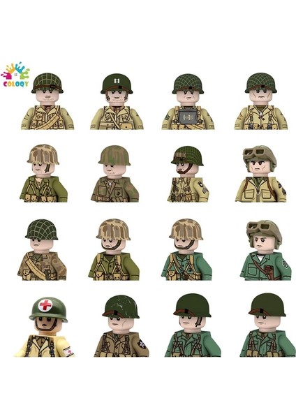 Gri Stil Çocuklar Toylot Ww2 Askeri Alman Figürleri Yapı Taşları Baskı Abd Soveit Fransa Askerleri Tuğla Çocuklar Için Oyuncaklar (Yurt Dışından) indirimleri