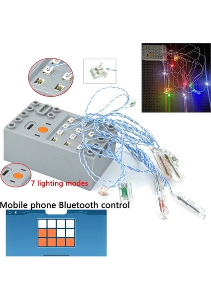 Beyaz Işık 1 Stil LED Işık Tuğlaları USB 5ın1 Hub 1x1 1x2 1x3 Yapı Taşı Bluetooth Kontrol Moc Teknik Parçaları Sokak Evi Inşaat Oyuncakları (Yurt Dışından) fırsatları