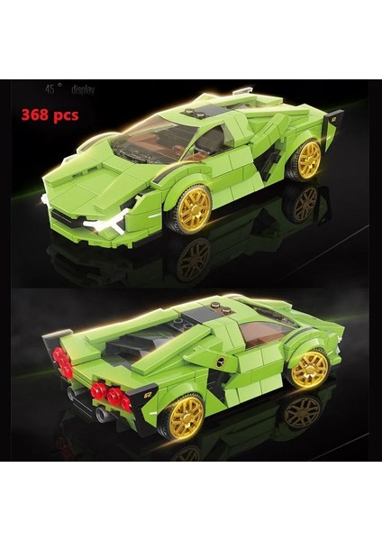 100150 Kutu Stili Yok Şehir Araba Araç Hız Şampiyonu Yarışçı Yapı Taşları Tuğla Yarışı Süper Araba Moc Yaratıcı Model Garaj Seti Eğitici Oyuncak (Yurt Dışından)
