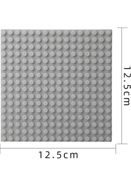 16X16GRI Stili Noktalar Nehir Taban Plakası Şehir Blokları Yol Taban Plakaları Klasik Oyuncaklar Juguetes ile Uyumlu Mini Yapı Tuğlaları (Yurt Dışından)