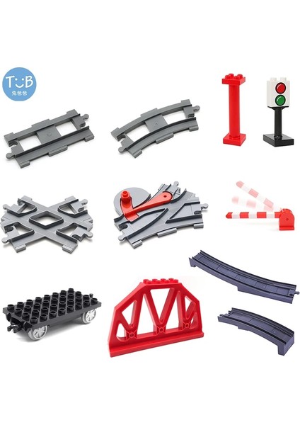 Ince Tuğla-6pcs Tarzı Büyük Boy Blok Tuğlalar Tren Rayları Trafik Durdurma Işıkları Düz ​​parça Siyah Aksesuarlar Dıy Tuğla Oyuncaklar Çocuklar Için Hediye (Yurt Dışından) fırsatları