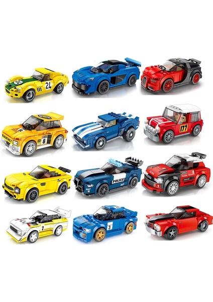 607062 Kutu Stili Yok 67 Model Şehir Yarışı Araba Hız Şampiyonları Spor Yapı Taşları Tuğlalar Klasik Ralli Süper Yarışçılar F1 Harika Araçlar Kitleri Oyuncaklar (Yurt Dışından) fiyatları
