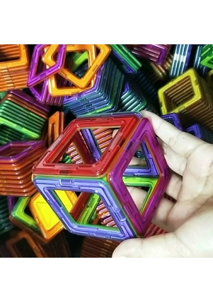 40 Adet Set Stili Büyük Boy Manyetik Tasarımcı Mıknatıs Yapı Taşları Aksesuarlar Model ve Yapı Yapıcı Oyuncaklar Çocuklar Için Eğitici (Yurt Dışından)