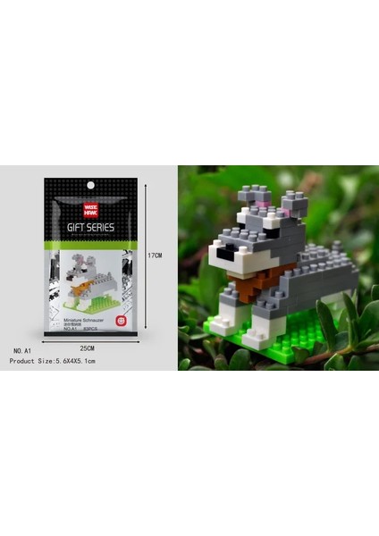 A1 Stili Wisehawk Elmas Mini Yapı Taşları Hayvan Oyuncak Çanta Yapı Taşları A1-B26 Çocuklar Için Köpek Kedi Kuş Hayvan Serisi Hediyeler (Yurt Dışından)