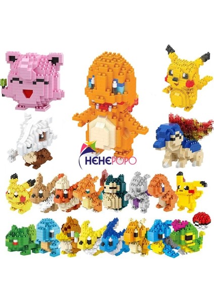 217 Kutu Stili Yok S Beden 34 Yeni Stiller Küçük Yapı Taşı Pokemon Blokları Karikatür Pikachu Hayvan Modeli Eğitim Oyunu Gra Oyuncaklar (Yurt Dışından) fiyatları