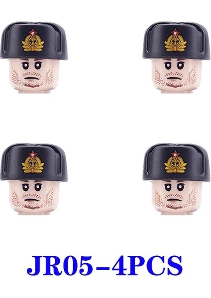 JR05 Stili Ww2 Askeri Sovyetler Birliği Askerleri Silahlar Yapı Taşları Askeri Weapoh Silahlar Kasklar Tuğla Silahlar Parça Blokları Oyuncaklar (Yurt Dışından)