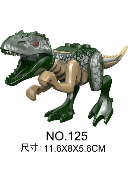 NO.129 Tarzı Jurassic Dinozorlar Yapı Taşları Indominus Rex Dıy Tyrannosaurus Action Figure Modelleri Çocuk Oyuncakları Hayvanlar Yılbaşı Hediyeleri (Yurt Dışından)