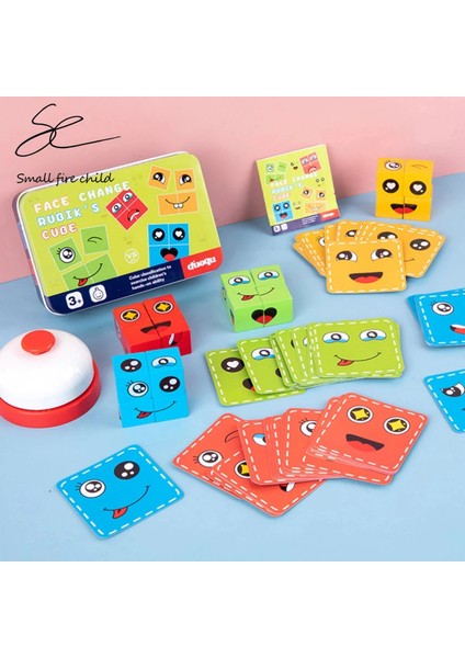 Gri Stil Ahşap Yüz Değiştirme Küp Oyuncaklar Yapı Taşları Karikatür Bulmaca Montessori Yapboz Çocuklar Için Oyuncak Eğitim Kurulu Oyunu Aile Oyuncakları (Yurt Dışından) indirimleri