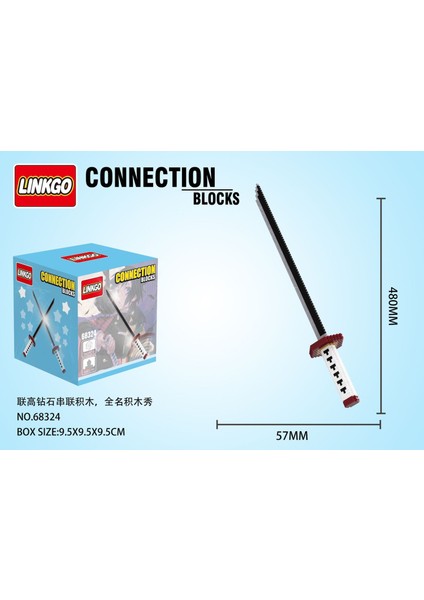 NO.68324 Stili Kutu Yok + Anime Demon Slayer Figürleri Sihirli Yapı Taşları Kamado Tanjirou Nezuko Inosuke Mini Connectini Tuğla Oyuncaklar Çocuklar Için (Yurt Dışından)