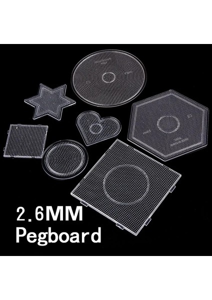 Küçük Yuvarlak Stil 7 Tip Seçim Perler Pupukou Boncuk Şablonu Hama Boncuk Aracı Diy Oyuncak Için Pegboard Dıy Eğitici Bulmaca Beadbond (Yurt Dışından)