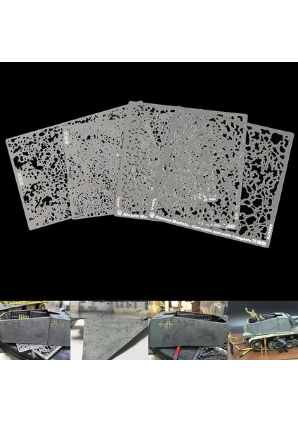 A3 Stili Askeri Model Için Korozyon Leke Şablon Şablonu Sızıntı Püskürtme Plakası Araçları (Yurt Dışından)