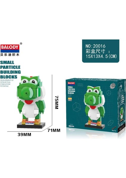 NO.20016 Stili Kutu Yok Balody Süper Ma Fly Yapı Taşları Goomba Koopa 3D Modeli Dıy Mini Elmas Tuğla Oyuncak Çocuk Boys Hediyeler Için (Yurt Dışından)