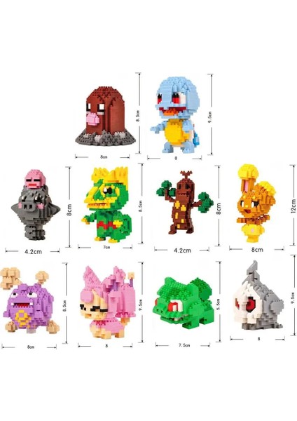 NO.237 Tarzı Kutu Yok 75 Stil Pokemon Blokları Küçük Karikatür Karikatür Picachu Hayvan Modeli Eğitim Oyunu Gra Tuğla Pokemon Oyuncakları (Yurt Dışından)