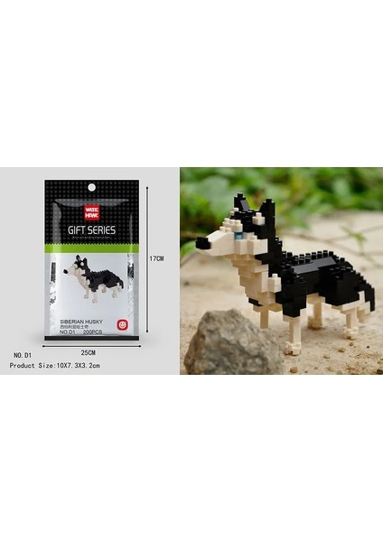 D1 Stili 1 Adet Hayvan Modeli Figürleri Mini Bloklar 3D Geyik Ayı Köpek Kedi Kartal Yapı Tuğlası Eğitici Oyuncak Çocuklar Için Doğum Günü Hediyesi Kız (Yurt Dışından)