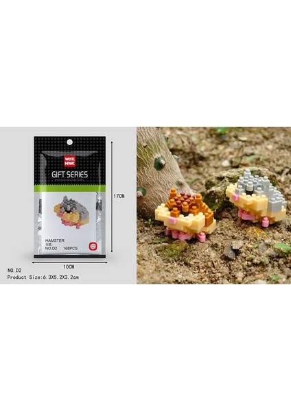 D2 Stili 1 Adet Hayvan Modeli Figürleri Mini Bloklar 3D Geyik Ayı Köpek Kedi Kartal Yapı Tuğlası Eğitici Oyuncak Çocuklar Için Doğum Günü Hediyesi Kız (Yurt Dışından)