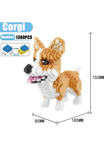 Corgi Tarzı Kutu Yok Karikatür Hayvanlar Husky Dachshund Mini Mikro Tuğlalar Modle Shiba Inu Schnauzer Kaniş Mike Köpek Yapı Taşları Kaniş Oyuncaklar Çocuk Için (Yurt Dışından)