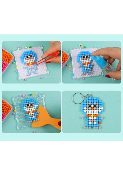 B Tarzı Plastik Kutu Paketi 30 Renk 5mm Perlen Su Boncuk Sprey Aqua Sihirli Boncuklar Eğitici Bulmacalar Çocuk Oyuncak Için Pegboard (Yurt Dışından)
