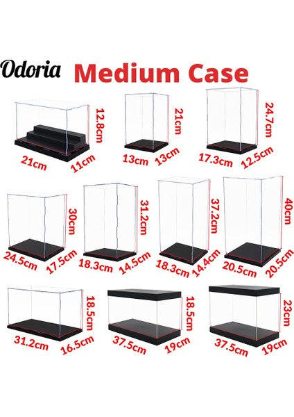 17,3X12,5X24,7 cm Stili Odoria cm Akrilik Vitrin Büyük Toz Geçirmez Şeffaf Kutu Dolabı Aksiyon Figürleri Koleksiyon Model Bebek (Yurt Dışından) fiyatları