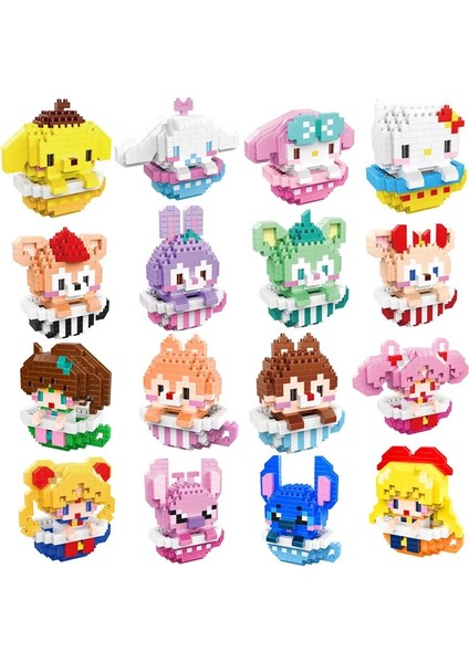NO.2121 Stili Kutu Yok Hc Sihirli Bloklar Karikatür Kedi Mini Tuğla Melodyy Mikro Fincan Anime Yapı Oyuncak Juguetes Müzayede Modeli Oyuncak Çocuklar Hediyeler Kız Mevcut (Yurt Dışından)