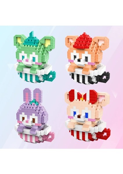NO.2121 Stili Kutu Yok Hc Sihirli Bloklar Karikatür Kedi Mini Tuğla Melodyy Mikro Fincan Anime Yapı Oyuncak Juguetes Müzayede Modeli Oyuncak Çocuklar Hediyeler Kız Mevcut (Yurt Dışından)