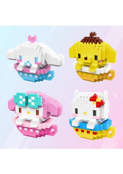 NO.2121 Stili Kutu Yok Hc Sihirli Bloklar Karikatür Kedi Mini Tuğla Melodyy Mikro Fincan Anime Yapı Oyuncak Juguetes Müzayede Modeli Oyuncak Çocuklar Hediyeler Kız Mevcut (Yurt Dışından)