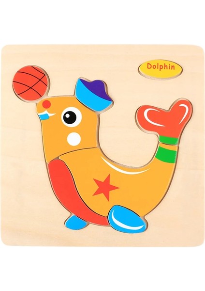 No.5 Tarzı Yeni Bebek Oyuncakları Ahşap 3D Bulmaca Karikatür Hayvan Zeka Çocuklar Eğitici Zeka Çocuk Tangram Şekilleri Öğrenme Yapboz (Yurt Dışından)